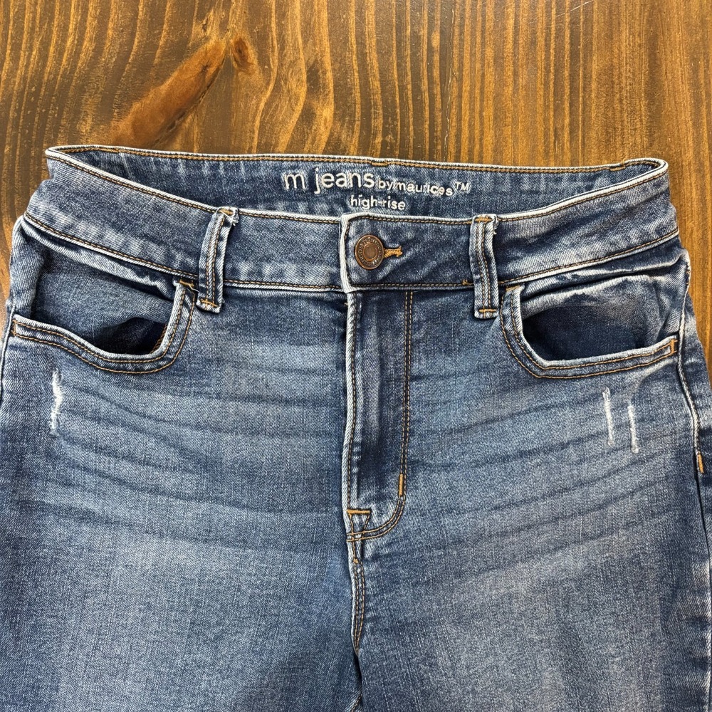 M JEANS BY MAURICES‎ Womens Medium High Rise Skinny Distressed Jeans - Picture 4 of 9